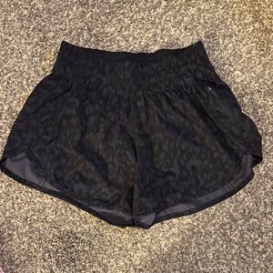 lululemon athletica Black Camo Women's Athletic Shorts